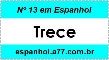 Nº 13 em Espanhol