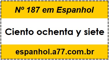 Nº 187 em Espanhol