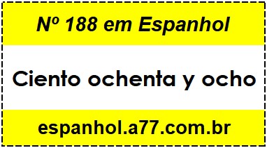 Nº 188 em Espanhol