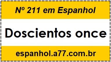 Nº 211 em Espanhol