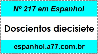 Nº 217 em Espanhol