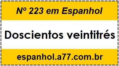 Nº 223 em Espanhol