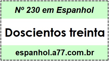 Nº 230 em Espanhol