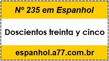 Nº 235 em Espanhol