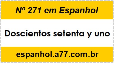 Nº 271 em Espanhol