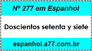 Nº 277 em Espanhol