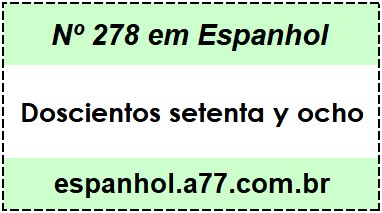 Nº 278 em Espanhol