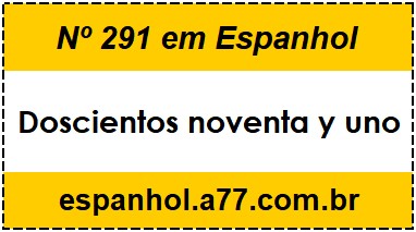 Nº 291 em Espanhol