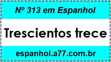 Nº 313 em Espanhol