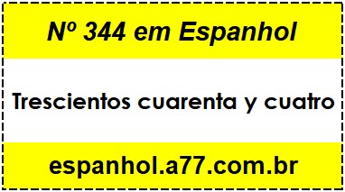 Nº 344 em Espanhol