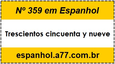 Nº 359 em Espanhol