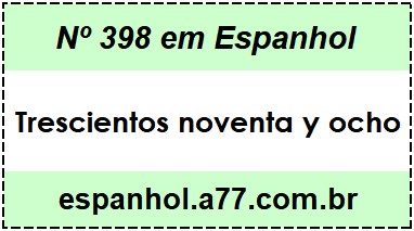 Nº 398 em Espanhol