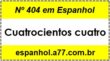 Nº 404 em Espanhol