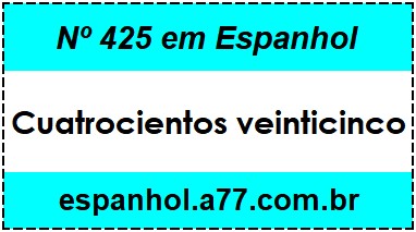 Nº 425 em Espanhol