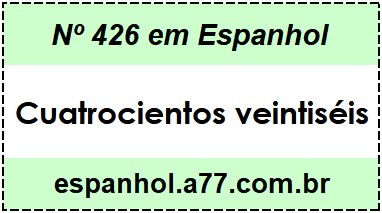 Nº 426 em Espanhol