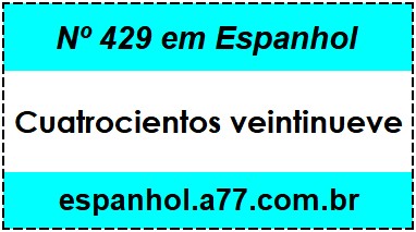 Nº 429 em Espanhol