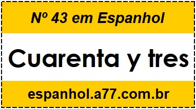 Nº 43 em Espanhol