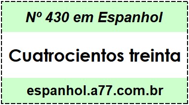 Nº 430 em Espanhol