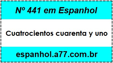 Nº 441 em Espanhol