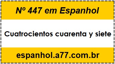 Nº 447 em Espanhol