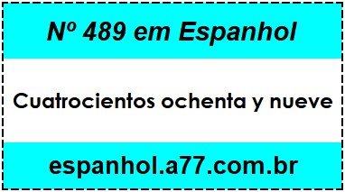 Nº 489 em Espanhol