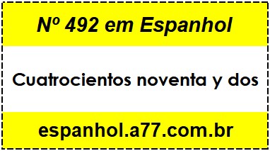 Nº 492 em Espanhol