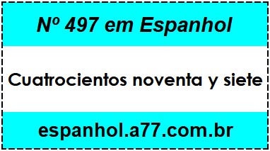 Nº 497 em Espanhol