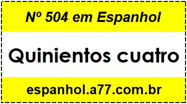 Nº 504 em Espanhol