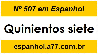 Nº 507 em Espanhol