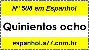 Nº 508 em Espanhol