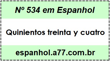 Nº 534 em Espanhol