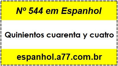 Nº 544 em Espanhol