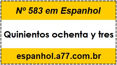 Nº 583 em Espanhol