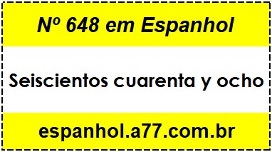 Nº 648 em Espanhol