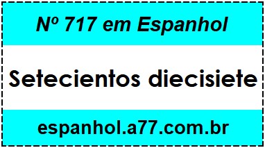 Nº 717 em Espanhol