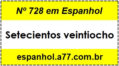 Nº 728 em Espanhol