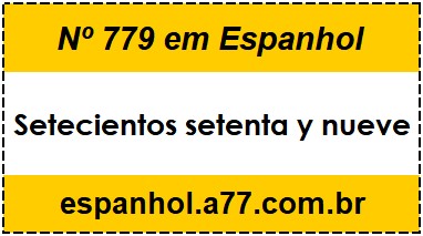 Nº 779 em Espanhol