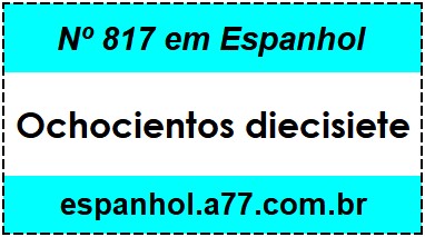 Nº 817 em Espanhol