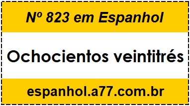 Nº 823 em Espanhol