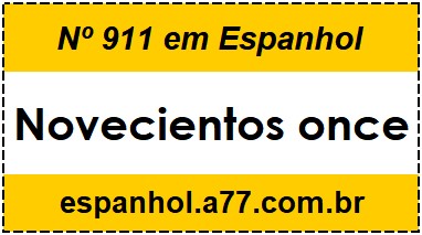 Nº 911 em Espanhol