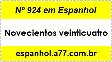 Nº 924 em Espanhol