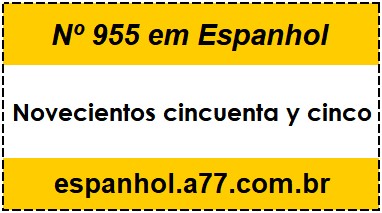 Nº 955 em Espanhol