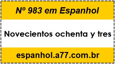 Nº 983 em Espanhol