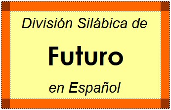 Divisão Silábica de Futuro em Espanhol