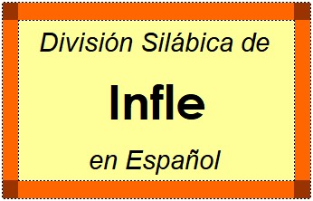 Divisão Silábica de Infle em Espanhol